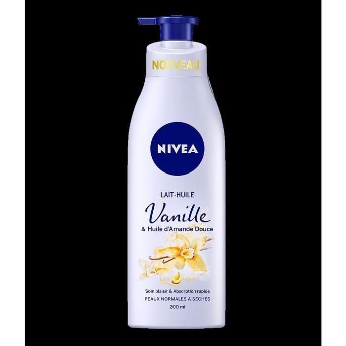 Lait-Huile Corps Vanille Et Huile D'Amande Douce Flacon 200 Ml 