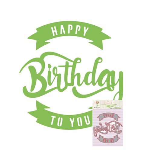Joyeux anniversaire meurt d&eacute;coupes en m&eacute;tal meurt pour Scrapbooking album photo d&eacute;coratif gaufrage Dossier pochoir