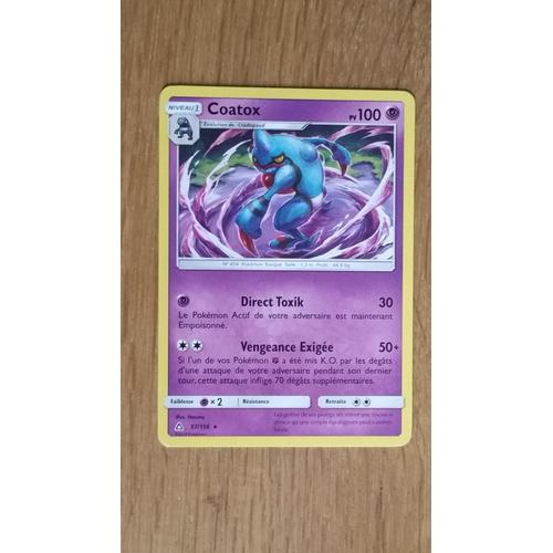 Pokémon - 57/156 - Coatox - Sl5 - Soleil Et Lune - Ultra Prisme - Rare