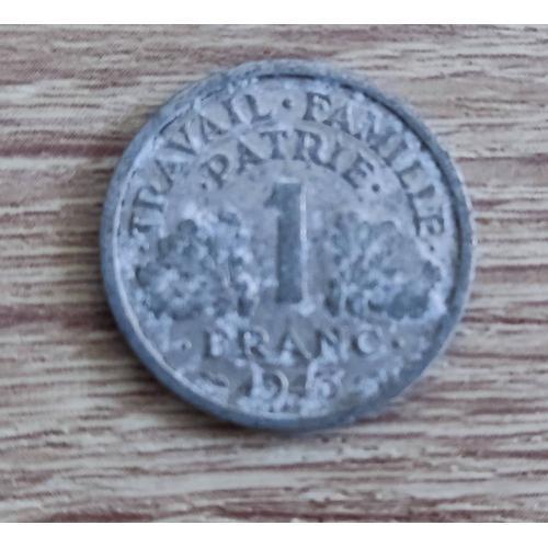 1 Franc 1943. Aluminium. Tbe. Rare. Francisque .