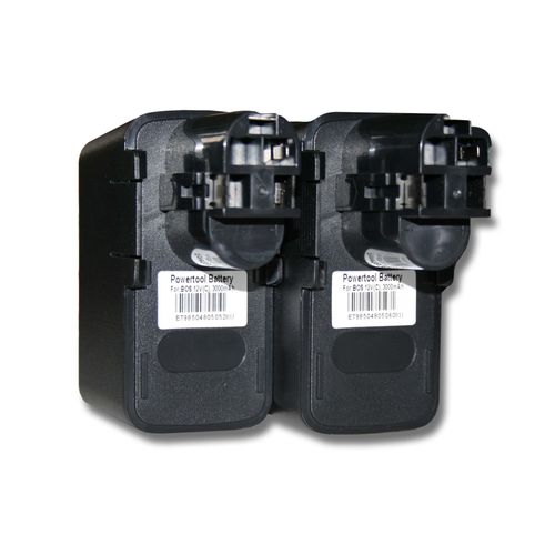 vhbw 2x Batteries compatible avec Würth ATS 12P, ATS 12 P, ATS 12 -P, ATS 12-P outil électrique (3000mAh NiMH 12 V)