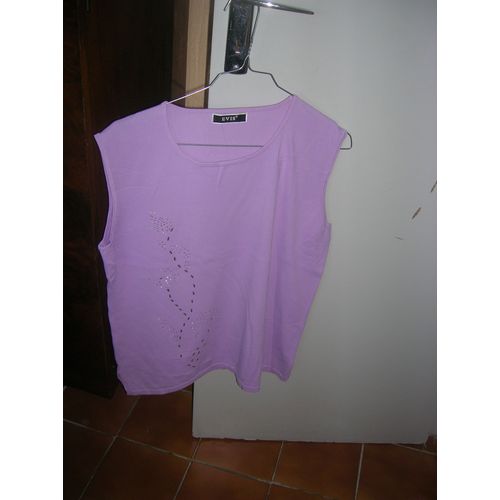 Débardeur Evis 70% Viscose,20% Coton,10% Elasthanne 40 Violet