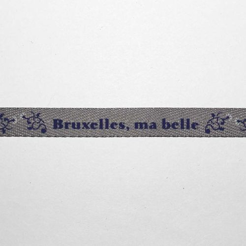 Ruban Message "Bruxelles, Ma Belle" Pour Scrapbooking