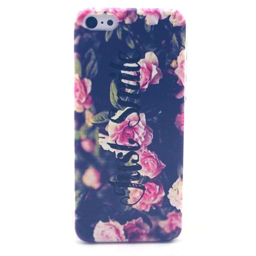 Coque Case Iphone 5c Just Smile Silicone Semi-Rigide (Tpu)
