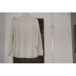 Pull Dorotennis 38 Blanc Col Roulé