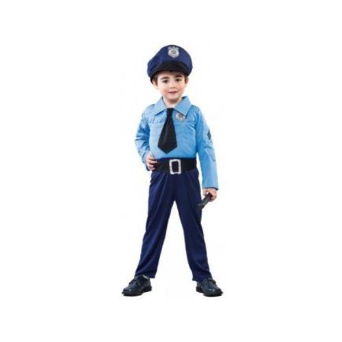 Deguisement policier 2-4 ans (matraque et menottes non inclus) - Costume  Enfant - Garcon