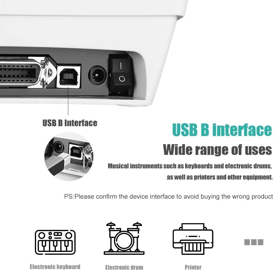 Cble Usb B Acity I Pour Instruments6 Piedsusb 2.0 Type A Ve... - 2