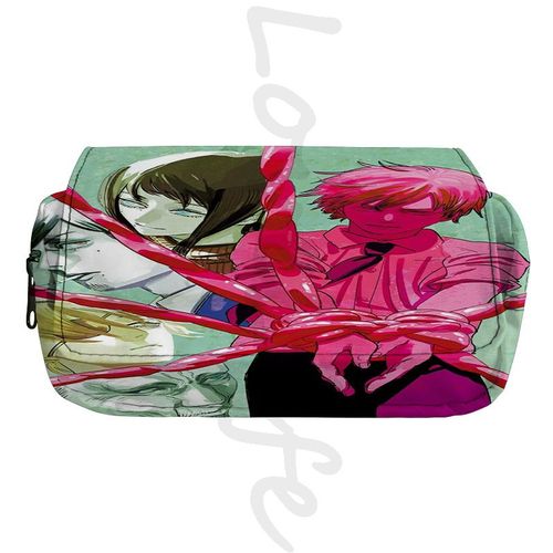 Trousse À Crayons Anime Chainsaw Mantrousse De Maquillageboîte À Crayons Cosplay Power Evaludenjirangement À Fermeture Éclair Pour Enfantspoudresfournitures Scolaires