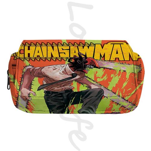 Trousse À Crayons Anime Chainsaw Mantrousse De Maquillageboîte À Crayons Cosplay Power Evaludenjirangement À Fermeture Éclair Pour Enfantspoudresfournitures Scolaires