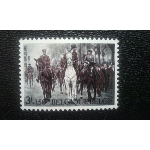 Timbre Belgique ( Yt 1475 ) 1968 Armistice