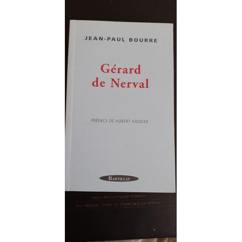 Gerard De Nerval Jean Paul Bourre