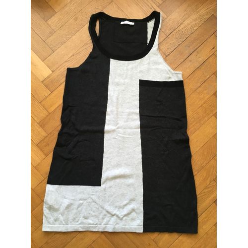 Robe Débardeur Promod Taille 2 Gris Anthracite, Gris Clair Et Noir