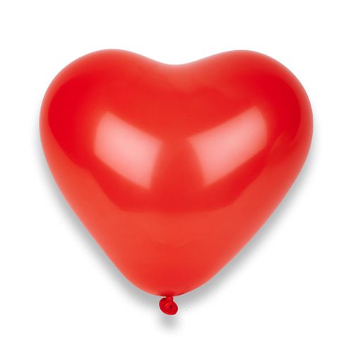 50 Ballons Coeurs Rouges 32 Cm Taille Unique