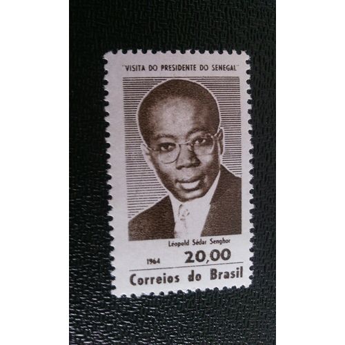 Timbre Bresil ( Yt 762 ) 1964 Le Président Léopold Sedar Senghor (Sénégal) En Visite Au Brésil