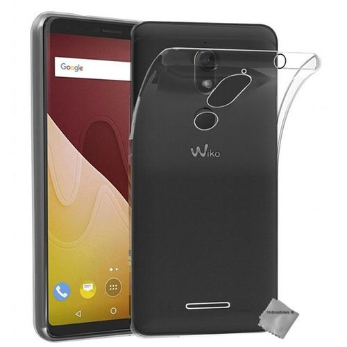 Housse Etui Coque Silicone Gel Fine Wiko View Prime + Film Ecran Transparent Tpu