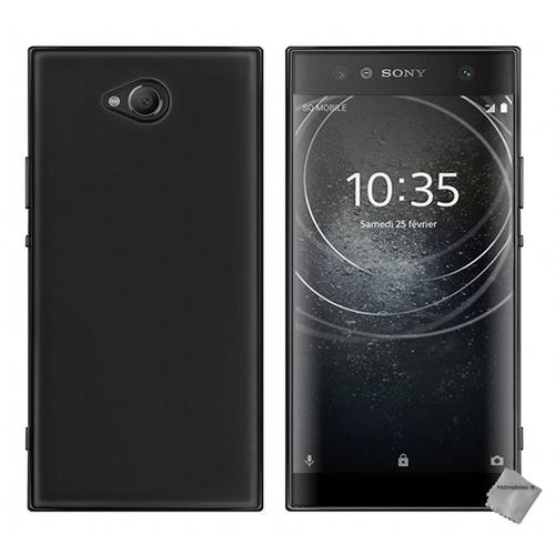 Housse Etui Coque Pochette Silicone Gel Fine Pour Sony Xperia Xa2 Ultra + Verre Trempe - Noir