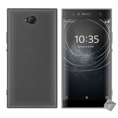 Housse Etui Coque Pochette Silicone Gel Fine Pour Sony Xperia Xa2 Ultra + Verre Trempe - Gris