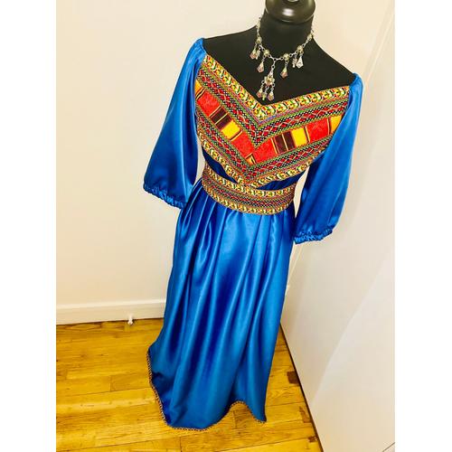 Robe kabyle moderne couleur bleu Rakuten