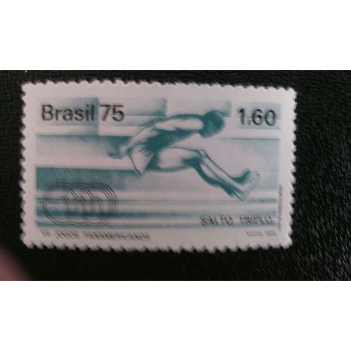 Timbre Bresil ( Yt 1179 ) 1975 Record Du Monde - Jeux Panaméricains Au Mexique