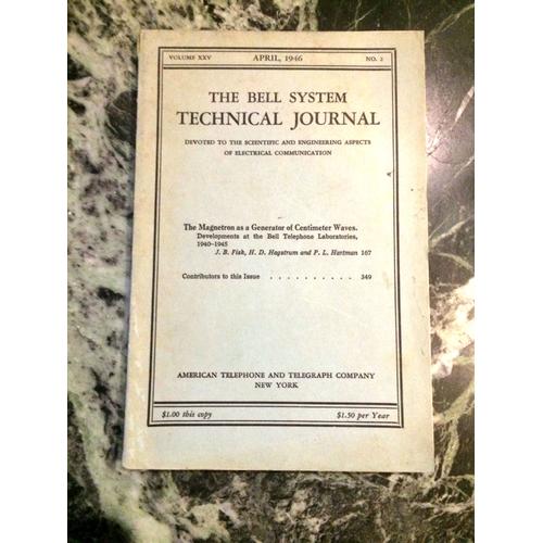 The Bell System Technical Journal Volume 25 April 1946 The Magnetron