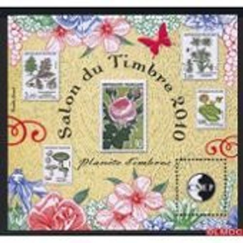 Timbre France 2010 Bloc Neuf ** Yt N° 56 La Flore
