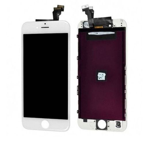 Écran Iphone 6 Plus Complet Blanc Lcd + Tactile De Haute Qualité. Écran De Remplacement Panneau Tactile + Numériseur Pour Réparer L'écran Cassé De L'iphone 6 Plus (A1522, A1524, A1593). Luminosité, Réponse Tactile, Pas De Pixels Morts.