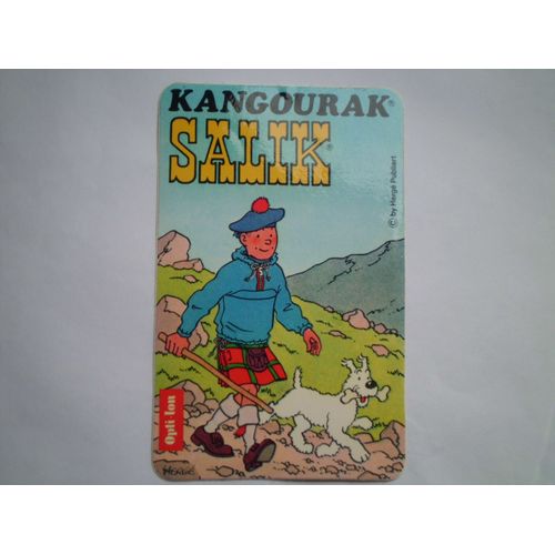 Autocollant Kangourak Salik Tintin Et Milou