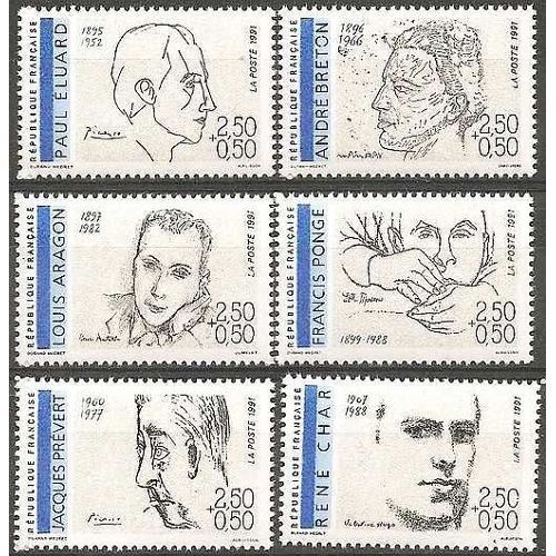 Timbres France 1991 Neufs ** Yt N° 2681-2682-2683-2684-2685-2686