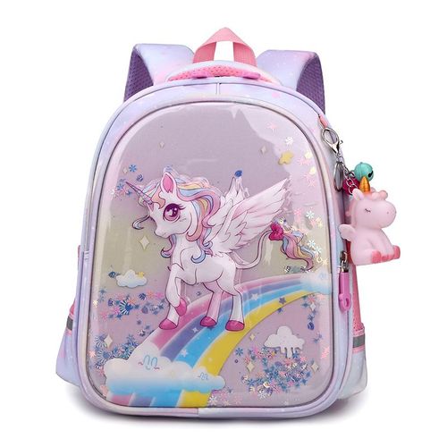 Sac à Dos Animal De Dessin Animé Arc-en-ciel Pour Fille Cartable Mignon Fournitures De Rangement Scolaire Nairobi Orn