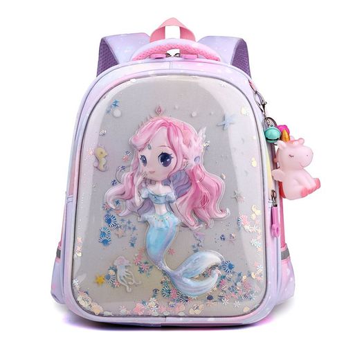 Sac à Dos Animal De Dessin Animé Arc-en-ciel Pour Fille Cartable Mignon Fournitures De Rangement Scolaire Nairobi Orn