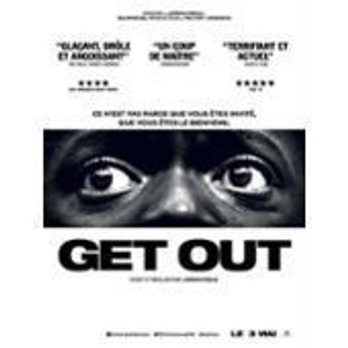 Get Out - John Peele - Daniel Kaluuya - 2017 - Affiche De Cinéma Pliée 120x160 Cm