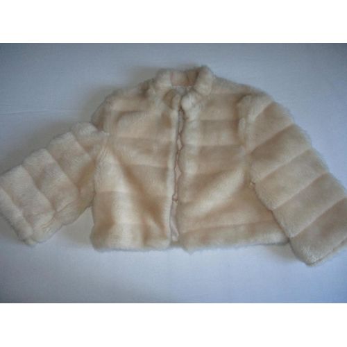 Veste Boléro Fourrée Beige 10/14 Ans