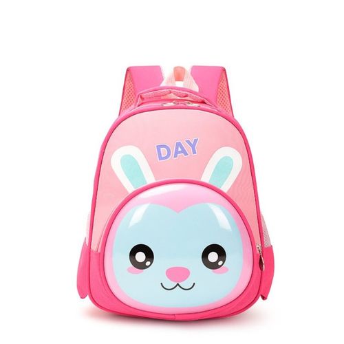 Sac à Dos D'École Maternelle Pour Garçon Et Fille Motif Tridimensionnel De Dessin Animé Coque Rigide Imperméable Lapin
