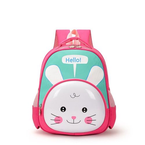 Sac à Dos D'École Maternelle Pour Garçon Et Fille Motif Tridimensionnel De Dessin Animé Coque Rigide Imperméable Lapin