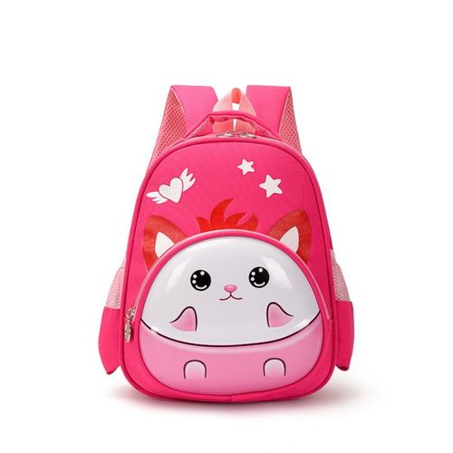 Sac à Dos D'École Maternelle Pour Garçon Et Fille Motif Tridimensionnel De Dessin Animé Coque Rigide Imperméable Lapin