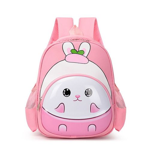 Sac à Dos D'École Maternelle Pour Garçon Et Fille Motif Tridimensionnel De Dessin Animé Coque Rigide Imperméable Lapin