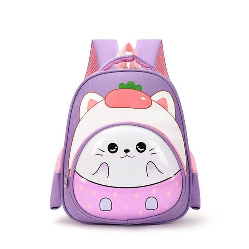 Sac à Dos D'École Maternelle Pour Garçon Et Fille Motif Tridimensionnel De Dessin Animé Coque Rigide Imperméable Lapin