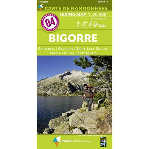 Pyrénées Carte 4 Bigorre - Cauterets - Gavarnie - St-Lary-Soulan - Parc National Des Pyrénées 1 : 50 000