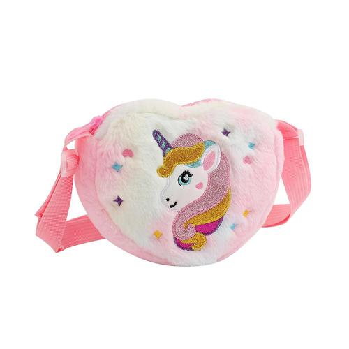 Sac En Peluche En Forme De C?ur Pour Enfants Petit Cartable Pour Filles De La Maternelle Sac Incliné Pour Enfants Thème De Dessin Animé Nairobi Orn Mignon Et Léger