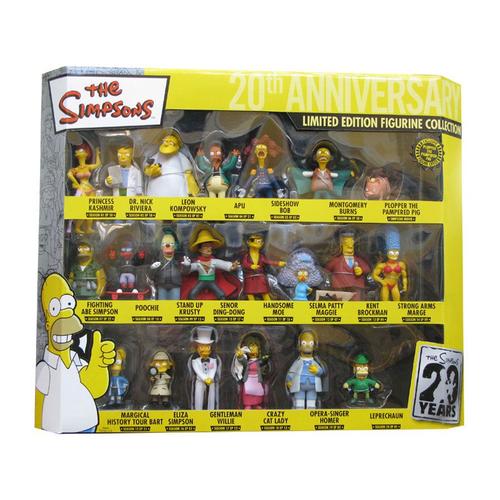 Simpsons 20th Anniversary Coffret Collector 21 Figurines Pvc 8 Cm