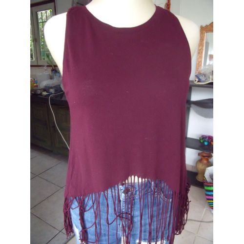 T-Shirt Bershka Coton M Violet
