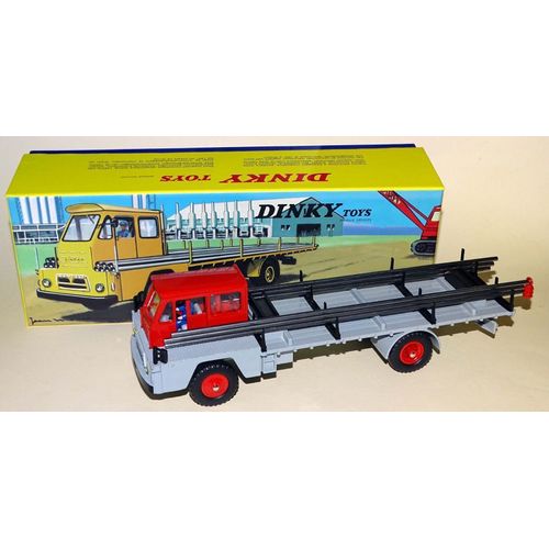 Dinky Toys - Saviem Camion Porte-Fer, Rouge_Gris (885)-Atlas