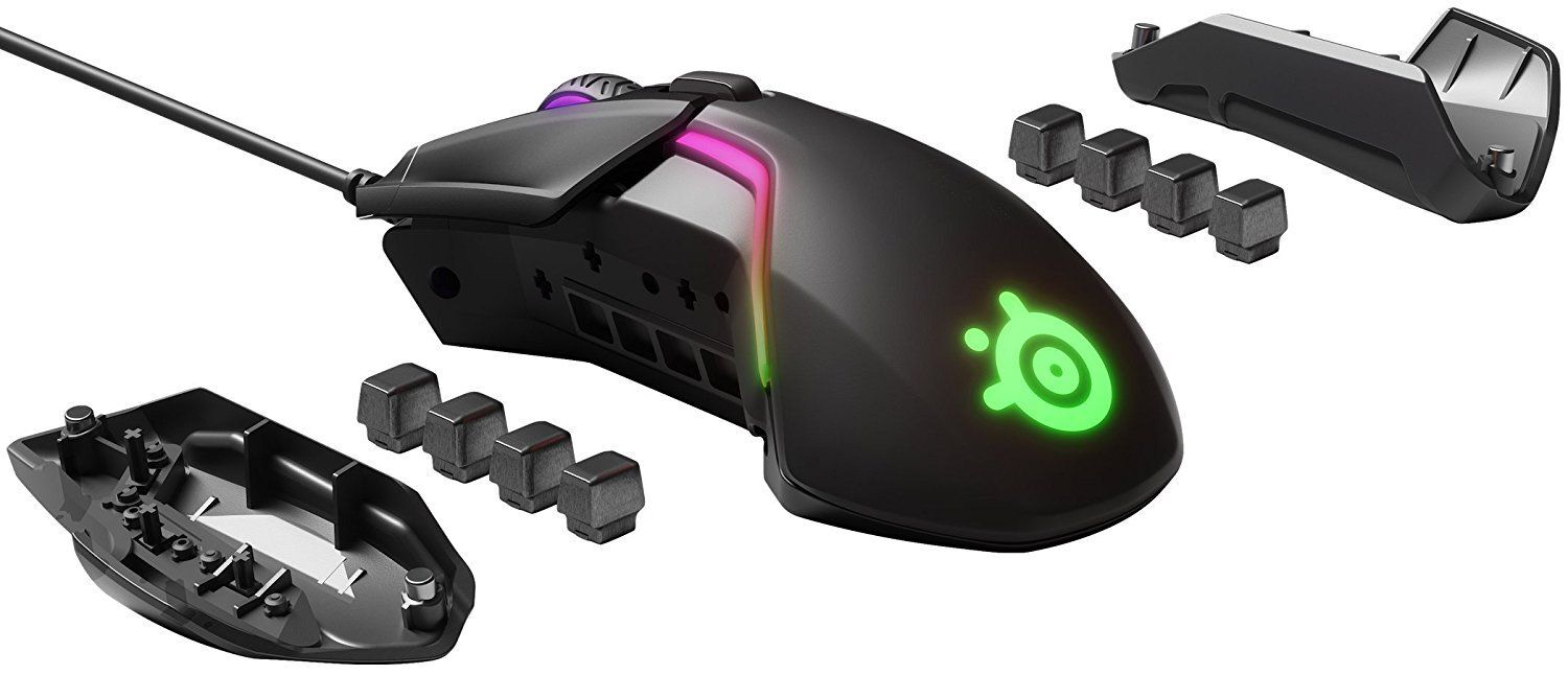 SteelSeries Rival 600 - Souris - ergonomique - pour droitiers - optique - 7 boutons - filaire - USB - noir_image_6|Rakuten