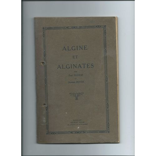 Algine Et Alginates