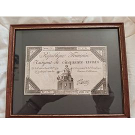 Assignat 50 Livres 24.12.1792, Sup. Signature Gaillet