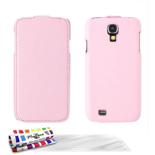Etui À Rabat Samsung Galaxy Note N700 Rose Folio Cuir Simili (Pu) + 3 Films