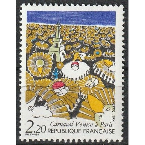 Carnaval De Venise À Paris. Timbre Neuf** 1986 N° 2395
