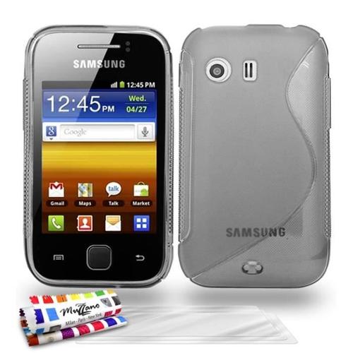 Coque Case Samsung Galaxy Y Le S Transparent Silicone Souple (Tpu) + 3 Films