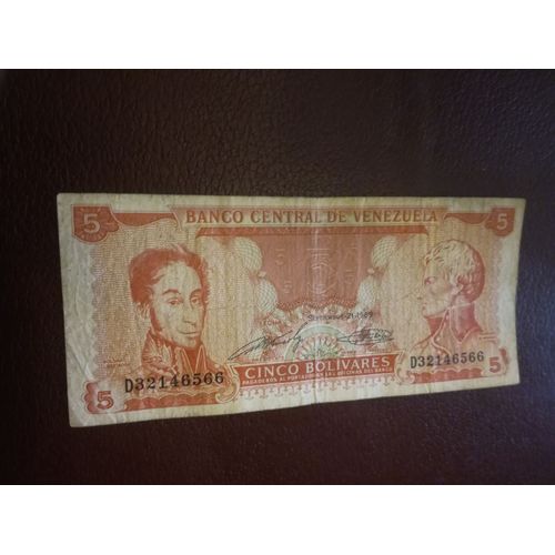 Billet Du Venezuela 5 Bolivares