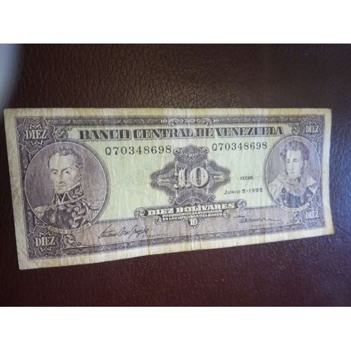 Billet Venezuela 10 Bolivares 1995